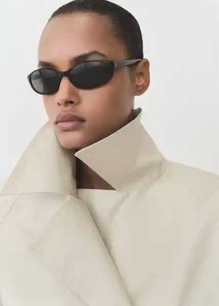 Abrigo Parka Malibu Piedra Talla S Mujer Mango