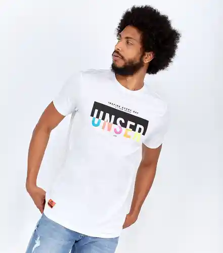 Unser Camiseta Blanco Talla M 823729