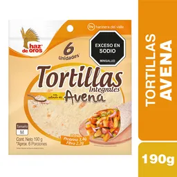 Haz de Oros Tortillas Integrales con Fibra de Avena