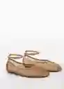 Zapatos Fiore1 Camel Talla 38 Mujer Mango