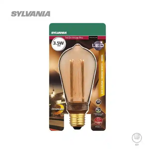 Sylvania Bombillo Toledo Vintage Pera3.5 P27871-19