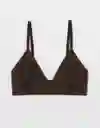 American Eagle Bralette Acanalado Triángulos Fuerza Talla M