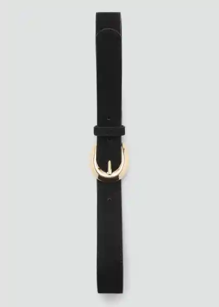 Cinturón Maya Negro Talla M Mujer Mango