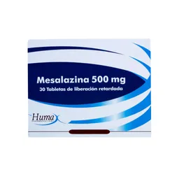 Humax Tabletas de Liberación Retardada Mesalazina (500 mg)