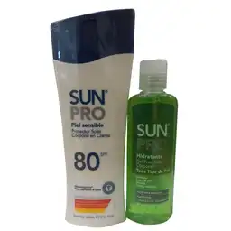 Sun Pro Protector Solar Corporal SPF 80 y Gel Post Solar 