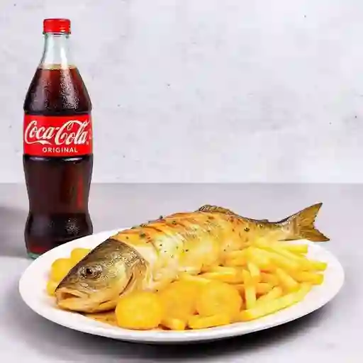 Combo Robalo Marinero Gratinado +Cocacola Orig 400ml