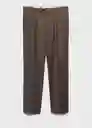 Pantalón Siena2 Marron Talla 48 Hombre Mango