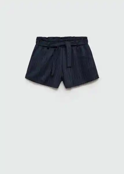 Short Cata Navy Talla 06 Niños Mango