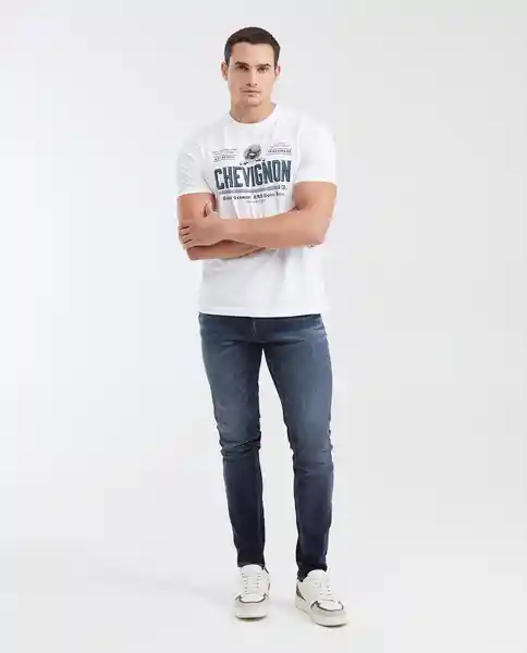 Camiseta Spirit Masculino Blanco 0 Claro Talla L Chevignon