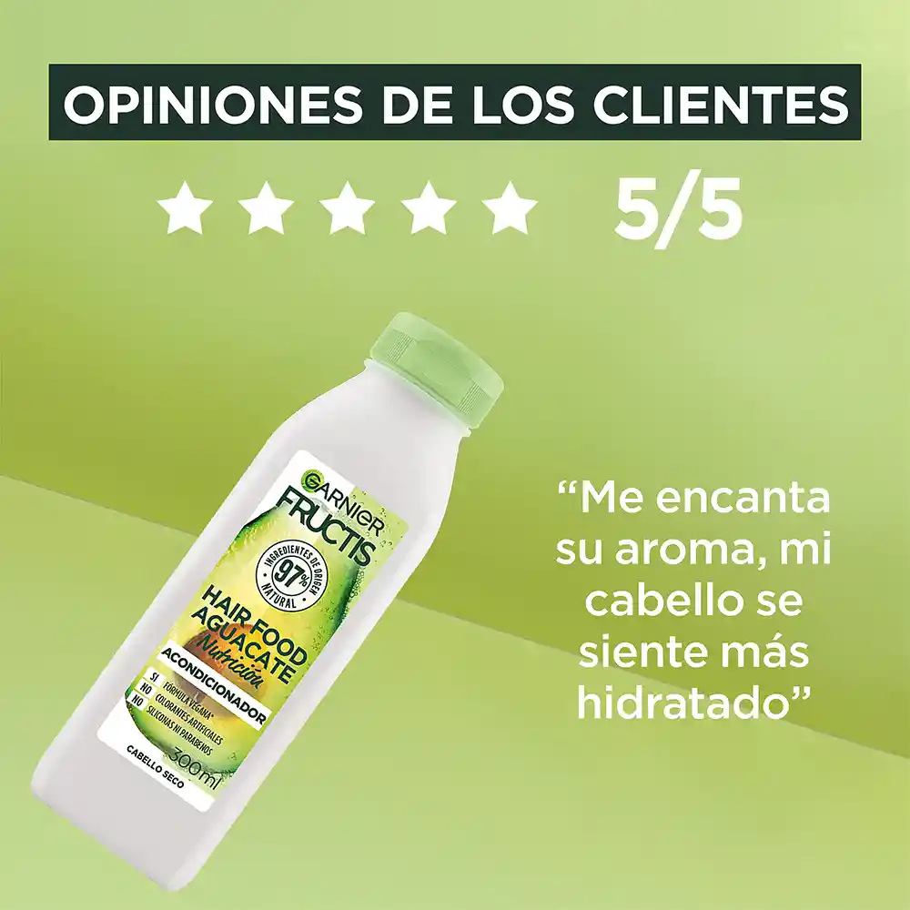 Acondicionador Hair Food Garnier Aguacate Nutrición 300 ml