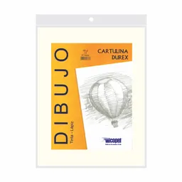 Cartulina Icopel De Dibujo Durex Octavo Blanco