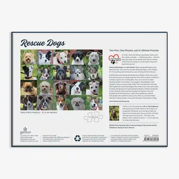 Galison Rompecabezas Rescue Dogs 99 x 35.4 cm