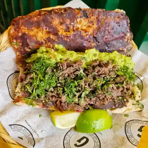 Torta de Arrachera