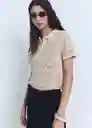 Jersey Bermuda Crudo Talla M Mujer Mango