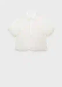 Camisa Dacy Offwhite Talla S Mujer Mango