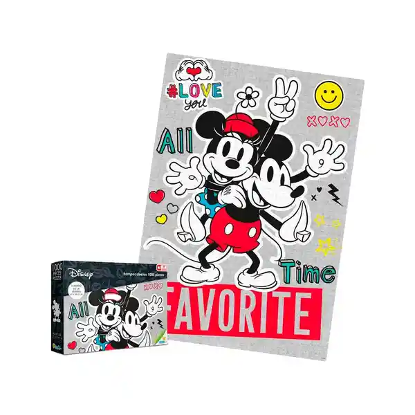 Unitoys Rompecabezas Mickey y Minnie