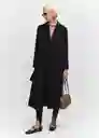 Abrigo Classic Negro Talla 18 Mujer Mango