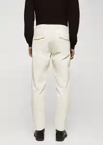 Pantalón Apollo Offwhite Talla 40 Hombre Mango