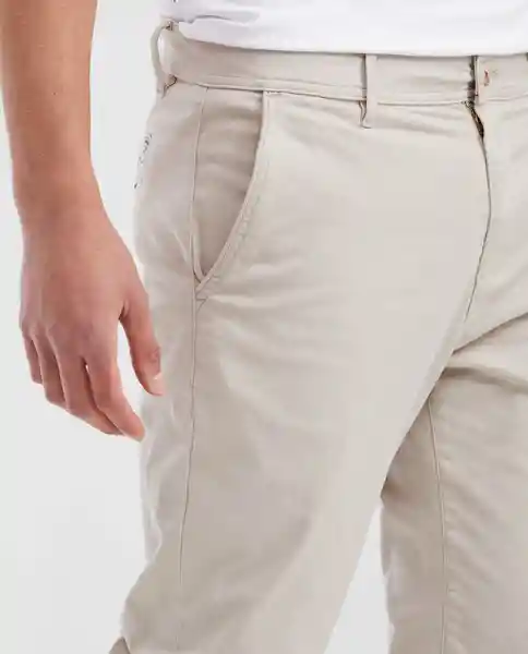 Pantalón Colors Masculino Beige Perlado Talla 32 Chevignon