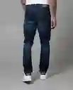 Jean Straight Hombre Azul Denim Medio T 30 51425 Rifle