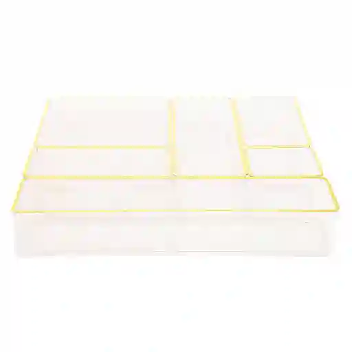 Hacks & Racks Organizador Cajón Modular Dorado/Transparente