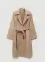 Gabardina Trench Cloud Hielo Talla XS Mujer Mango