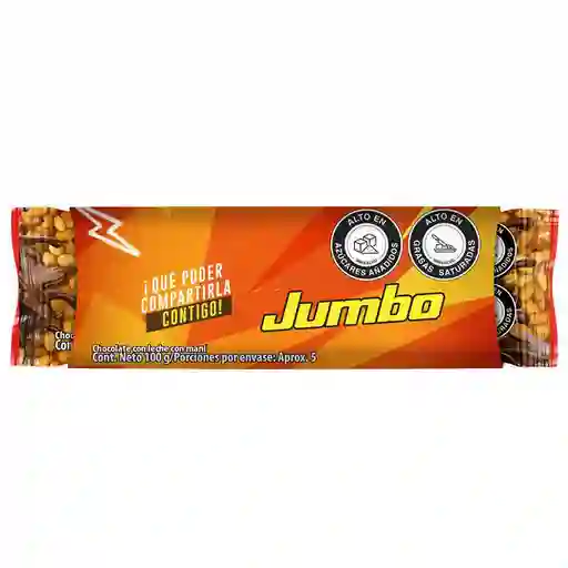 Jumbo Chocolate Con Leche Con Maní