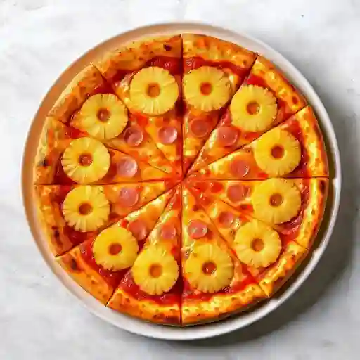 Pizza Hawaiana Familiar con Borde