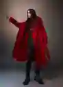 Abrigo Batin Rojo Talla 24 Mujer Mango