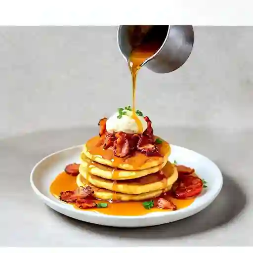 Pancakes Con Tocineta