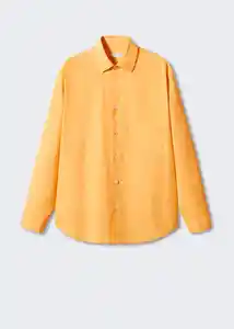 Camisa Consell-I Naranja Talla L Hombre Mango