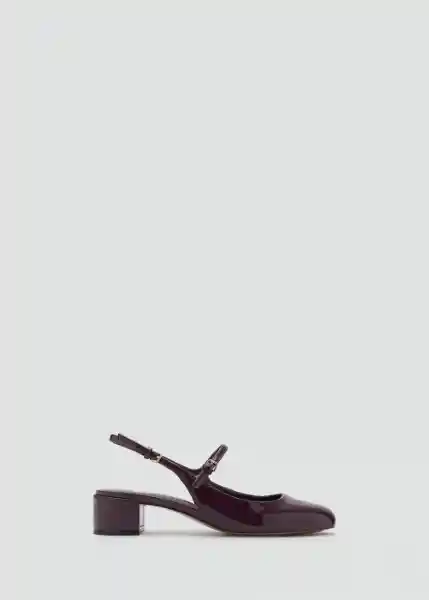 Zapatos Ada Burdeos Talla 36 Mujer Mango