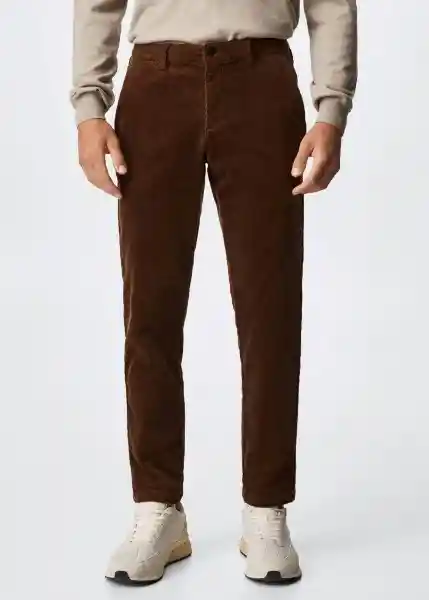 Pantalón Berdam Tabaco Talla 42 Hombre Mango