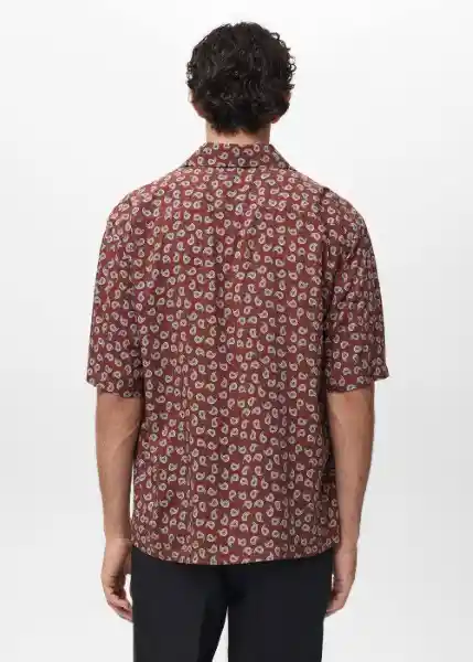 Camisa Chill Cereza Talla S Hombre Mango