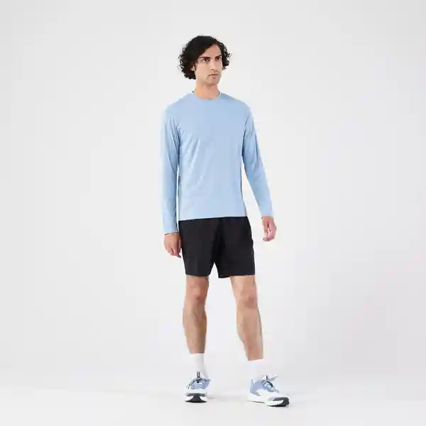 Kiprun Camiseta Manga Larga 500 Para Hombre Azul Cielo Talla S