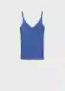Top Gym Celeste Talla XS Mujer Mango