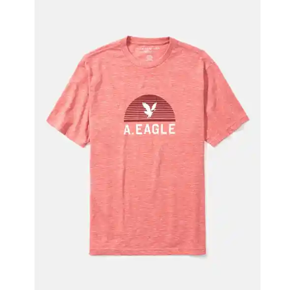 Camiseta Hombre Rosado Talla X-SMALL American Eagle