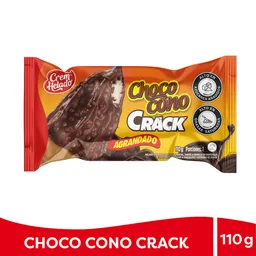 Choco Cono Helado de Vainilla con Cobertura de Chocolate Crack