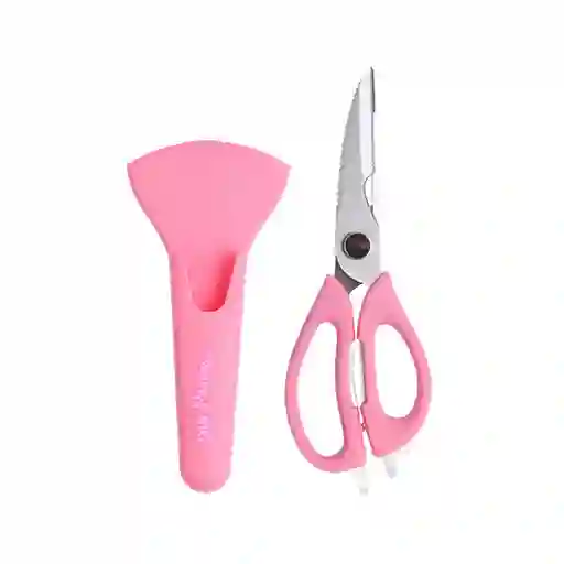 Tijera de Cocina Multiusos Serie Mis Pastelitos Rosa Miniso