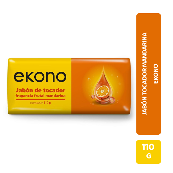 Jabón Tocador Mandarina Ekono 110 g
