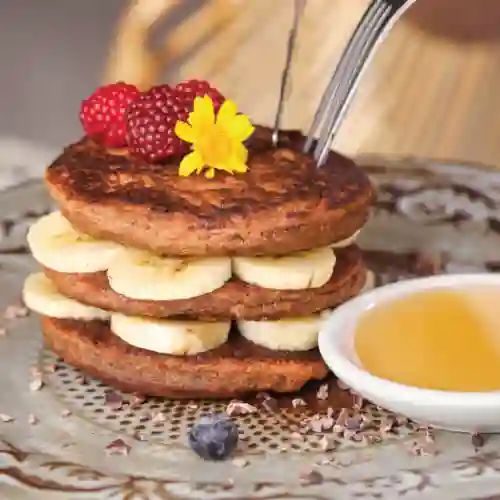 Pancakes de Banano y Cacao