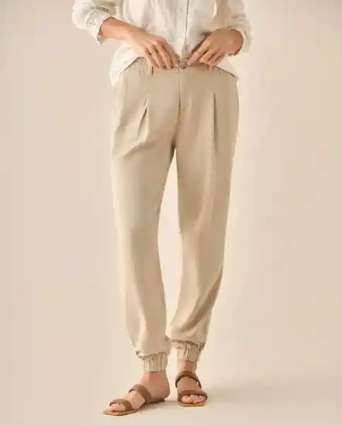 Pantalón Cáfe Barro Medio Talla 12 633G007 Esprit