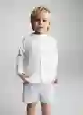 Camisa Albertb Blanco Talla 70 Niños Mango