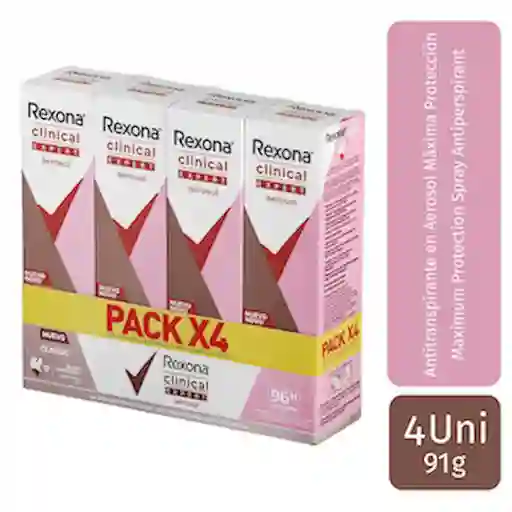Rexona Antitranspirante Clinical Expert en Aerosol