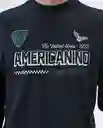 Camiseta Hombre Negro Talla S 841F022 Americanino