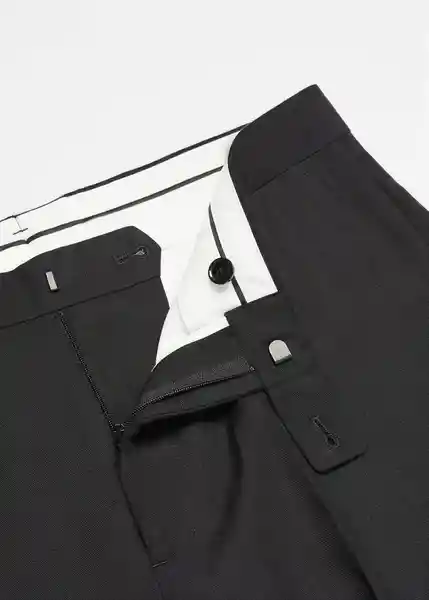 Pantalón Vigil Negro Talla 48 Hombre Mango