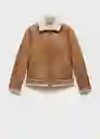 Chaqueta Idris Camel Talla M Hombre Mango