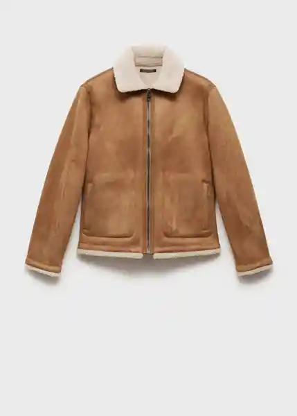 Chaqueta Idris Camel Talla M Hombre Mango