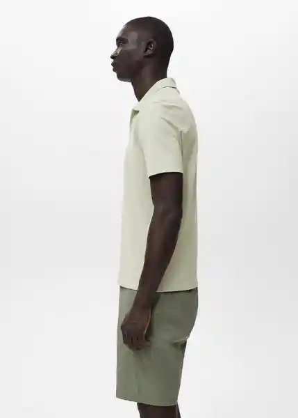 Camiseta Polo Taga Menta Talla L Hombre Mango