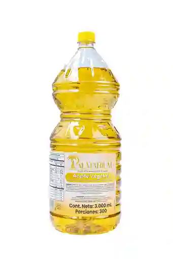 Aceite Vegetal Palmarium Mezcla Oleina De Palma Y Soya 3l